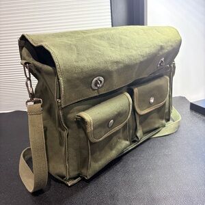 Vintage Golden Deer Waterproof Canvas Messenger Bag